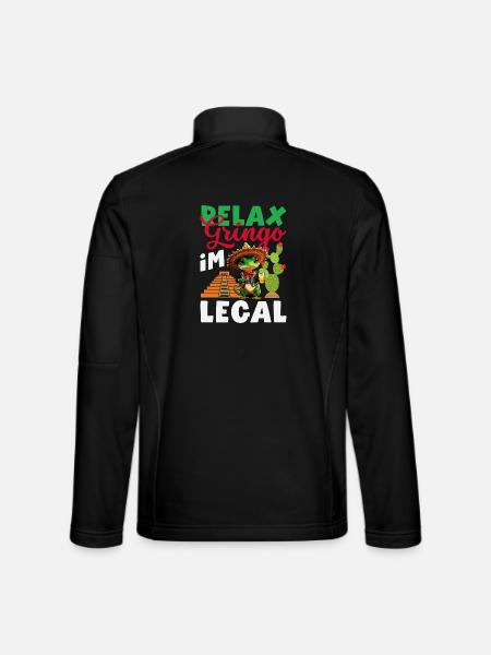 Mexiko Stolz & Heimat Mexikaner Mexico Flagge - Unisex Softshelljacke - Schwarz - Hinten