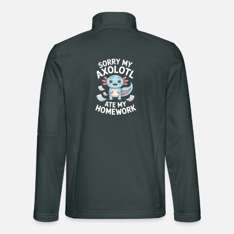 Axolotl Homework Apology Unisex Softshell Jacket