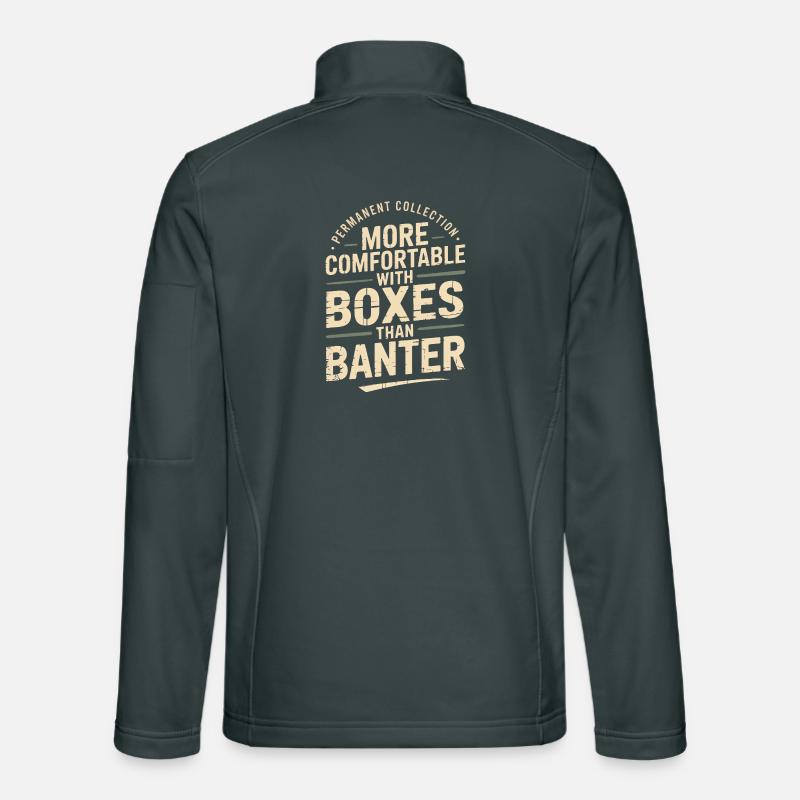 Plus à l’aise avec les boîtes que dans la plaisanterie Veste en tissu softshell Unisexe