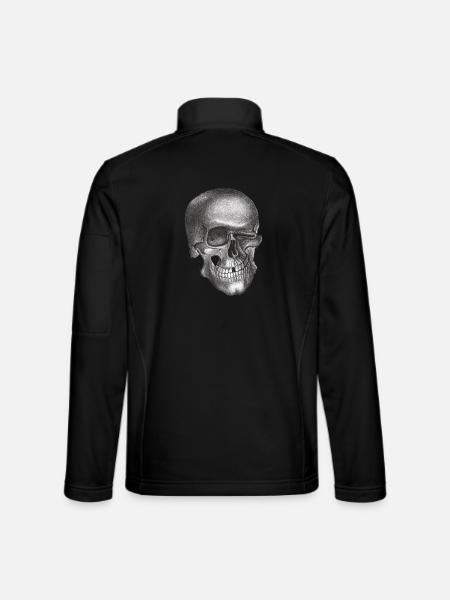 Winking Skull - Skull - Unisex Softshell Jacket - black
