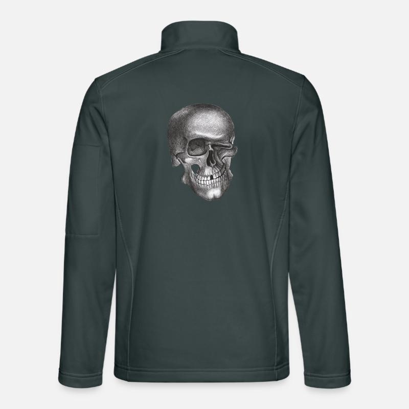 Crâne clin d’œil - Crâne Veste en tissu softshell Unisexe