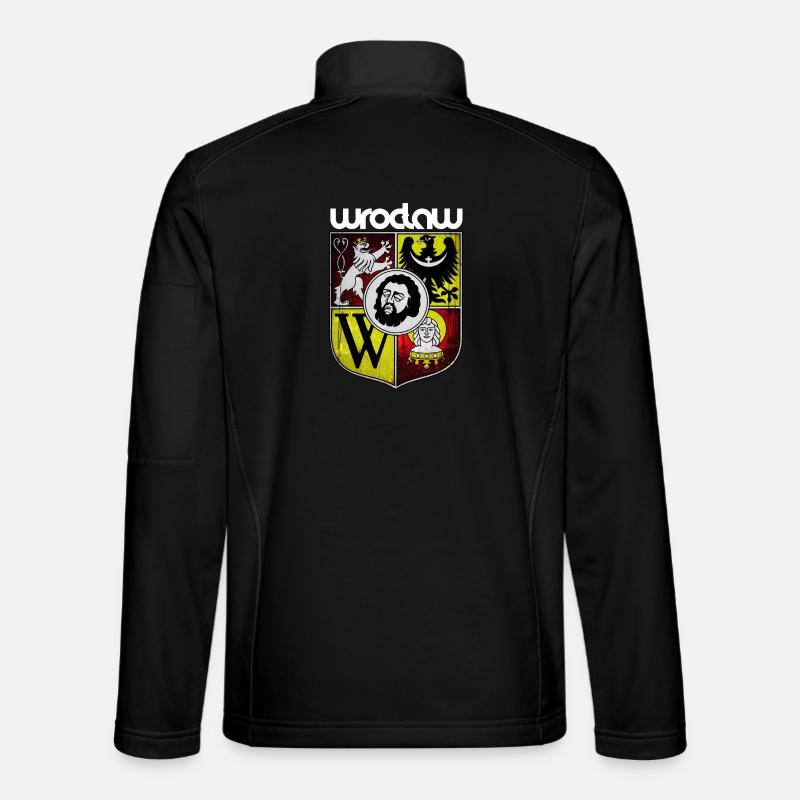Wroclaw | Poland - Unisex Softshell Jacket - black