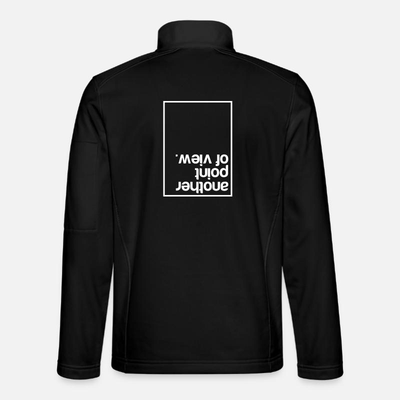 Another point of view (dark) - Unisex Softshelljacke - Schwarz