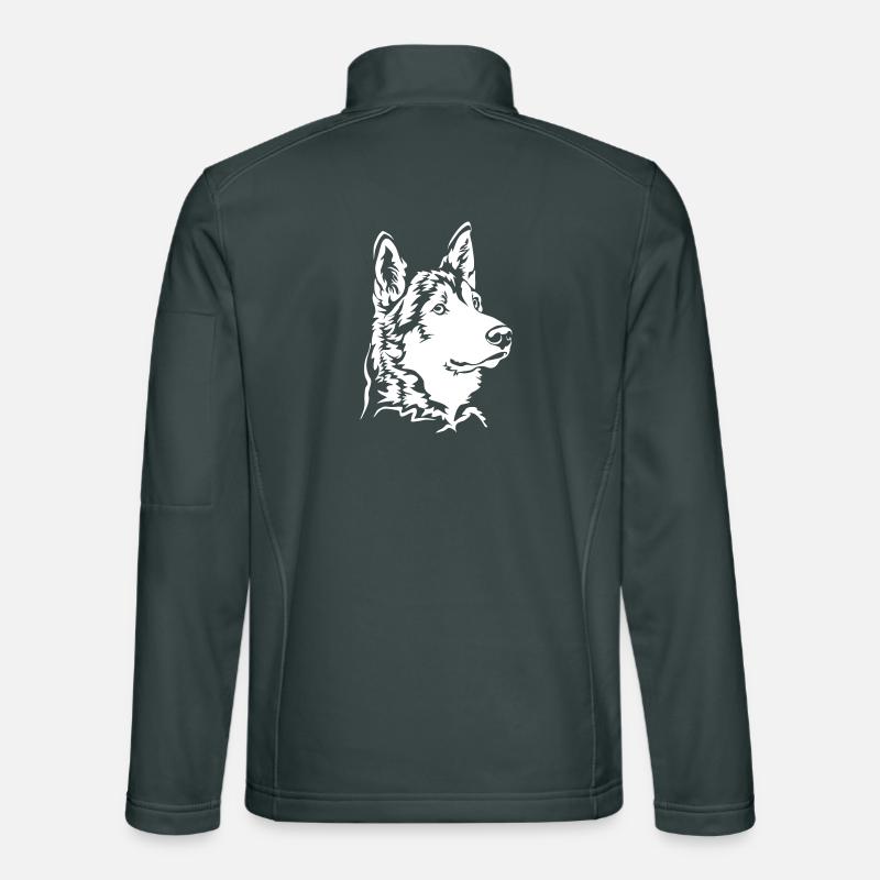 Tamaskan Head "Black Edition" Unisex Softshell Jacket