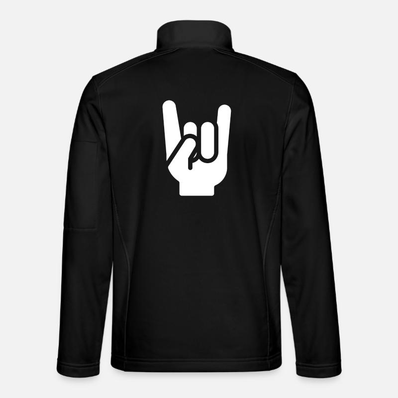 Heavy Metal Hand - Softshelljacka unisex - svart