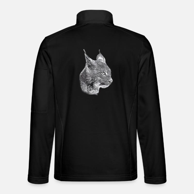 Luchs Katze Freiheit wild cat katze Unisex Softshelljacke