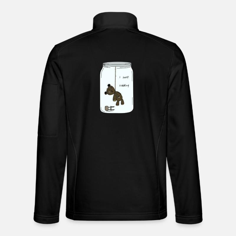 Je déteste les câlins - Veste en tissu softshell Unisexe - noir
