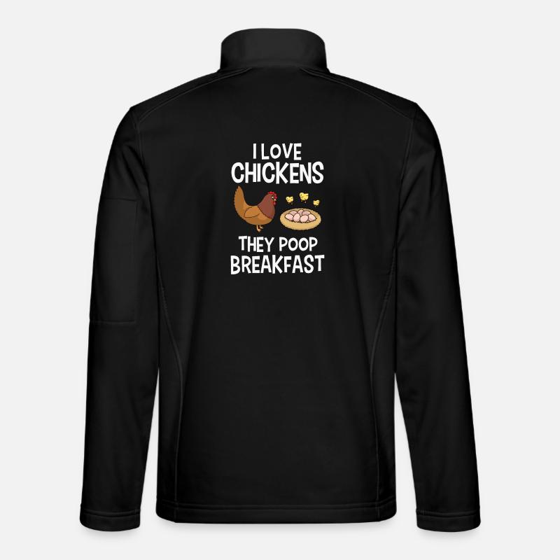 Huhn Hühner - Unisex Softshelljacke - Schwarz