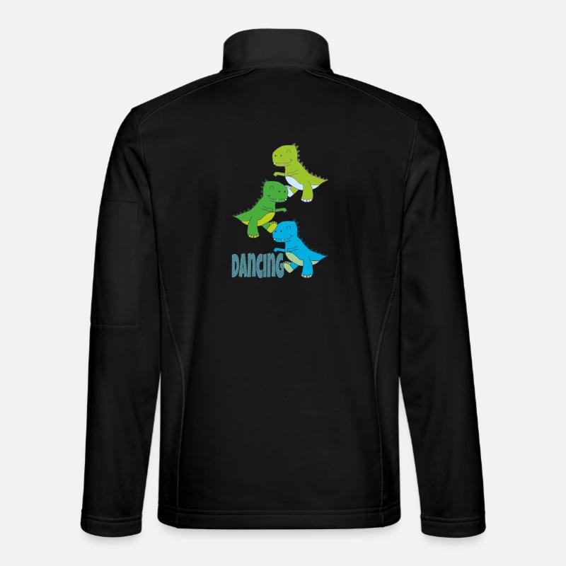 Dinos Dancing - Unisex Softshell Jacket - black