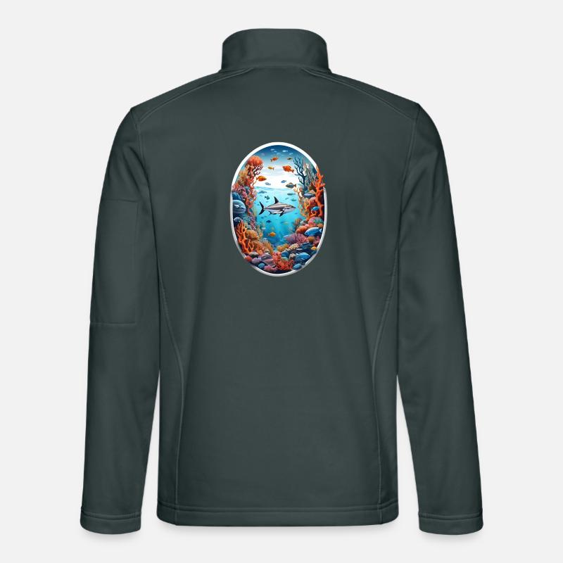 Marine Animals-Fish Unisex Softshell Jacket