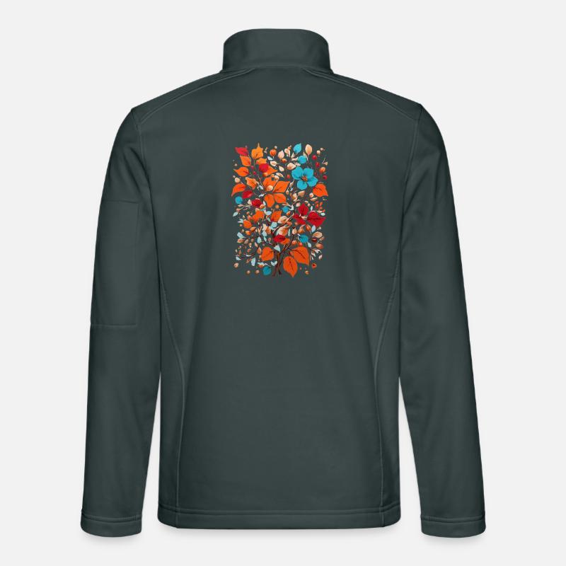 Fleurs aux noix Veste en tissu softshell Unisexe
