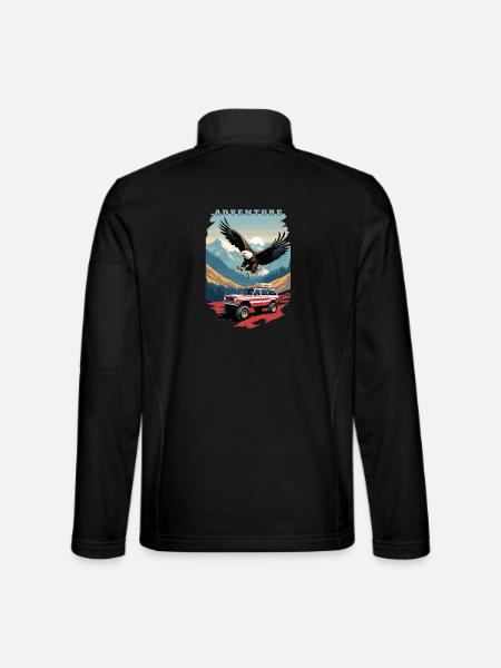 Adventure Tour USA - Unisex Softshell Jacket - black