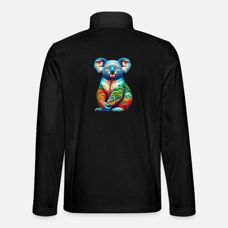 Koala - Unisex Softshelljacke - Schwarz