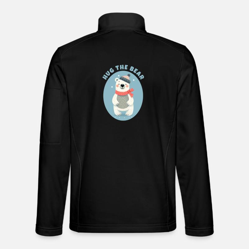 Hug the Teddy Bear - Unisex Softshell Jacket - black