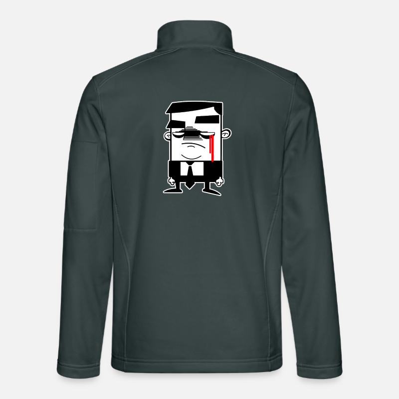 Hombre Grises : Anonymous, Liberté et protestation Veste en tissu softshell Unisexe