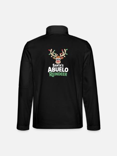 Santa's Abuelo Reindeer - Unisex Softshell Jacket - black