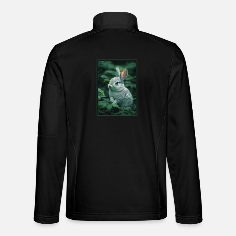 Hasen Hase - Unisex Softshelljacke - Schwarz