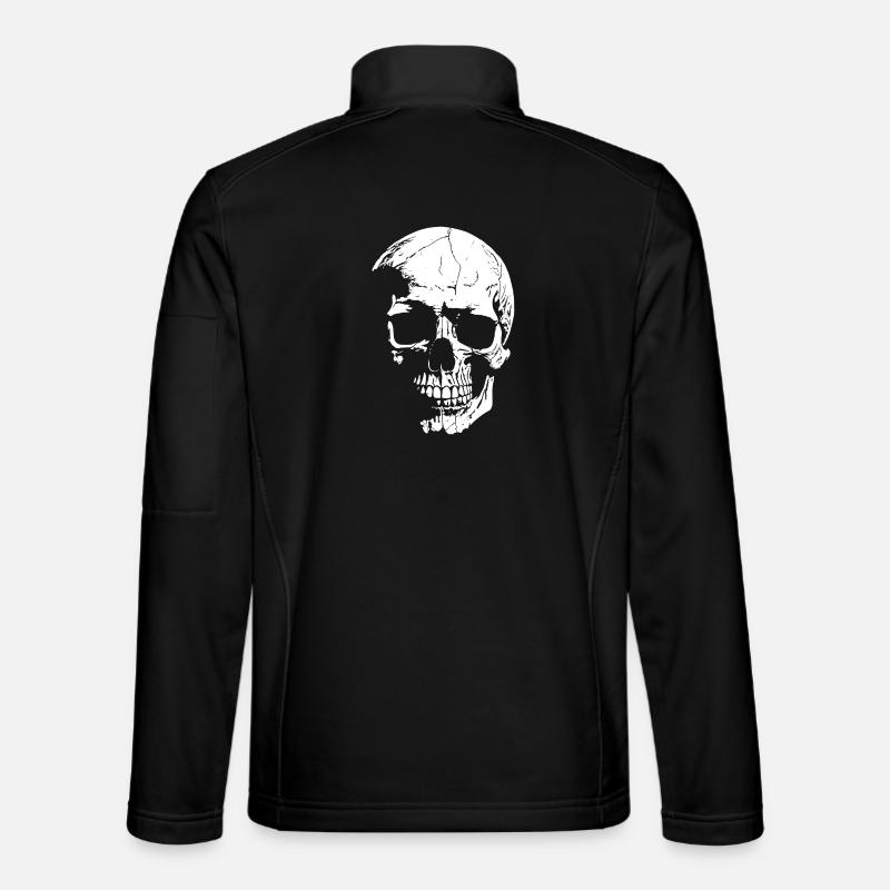 Skull High-Contrast Graphics - Unisex Softshell Jacket - black