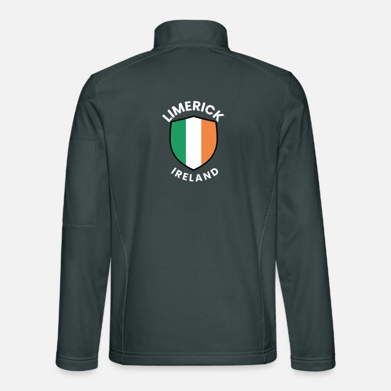 Limerick Ireland Flag Shield Unisex Softshell Jacket