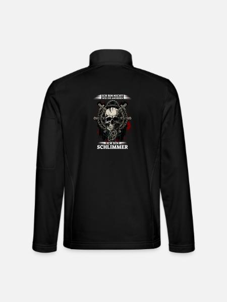 Je ne suis pas comme les autres – je suis pire - Veste en tissu softshell Unisexe - noir - Dos