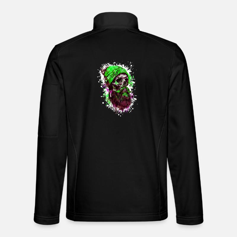 Crâne de bûcheron - Veste en tissu softshell Unisexe - noir