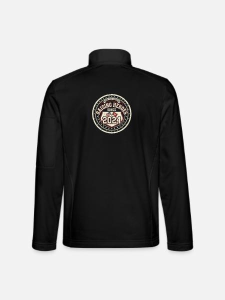 Army Mama Raising Heroes Since 2024 - Unisex Softshelljacke - Schwarz - Hinten