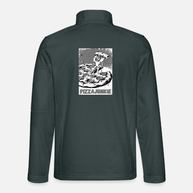 Pizza Junkie Slice Graphic Unisex Softshell Jacket