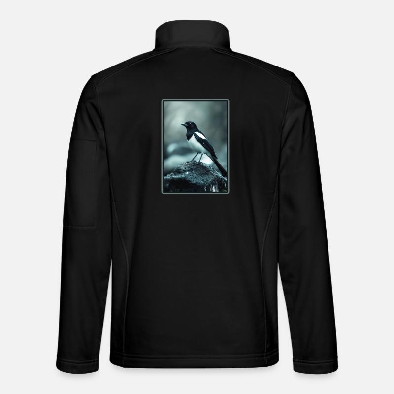Pies Magpie - Veste en tissu softshell Unisexe - noir