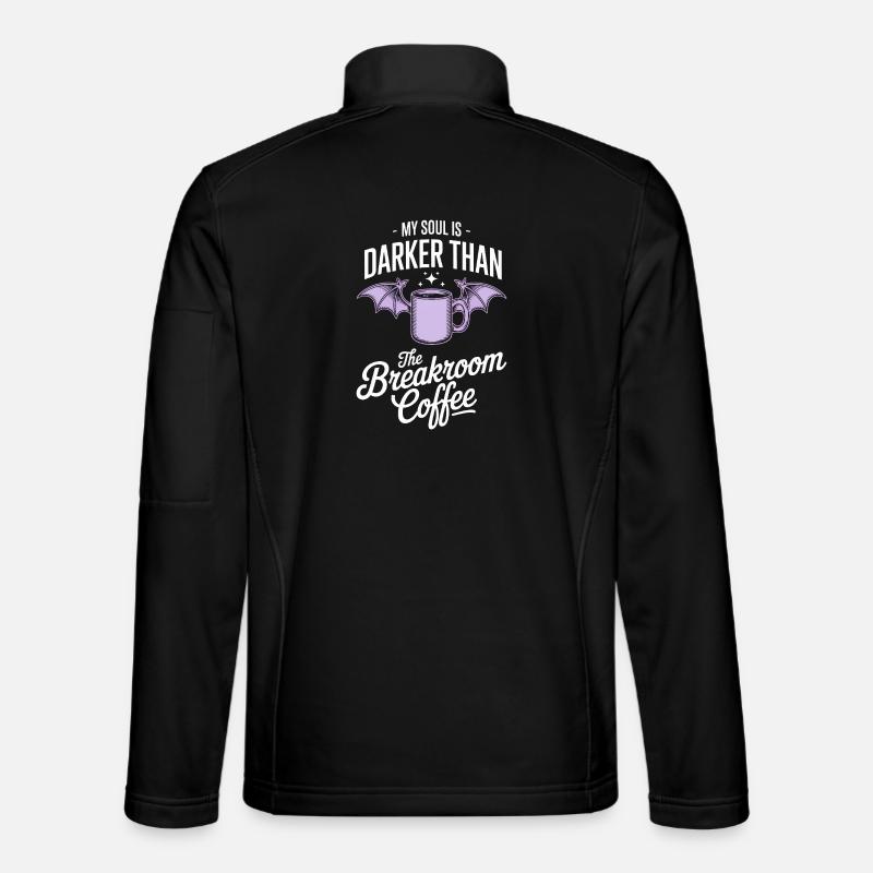 Darker Soul Breakroom Coffee Tee - Unisex Softshell Jacket - black