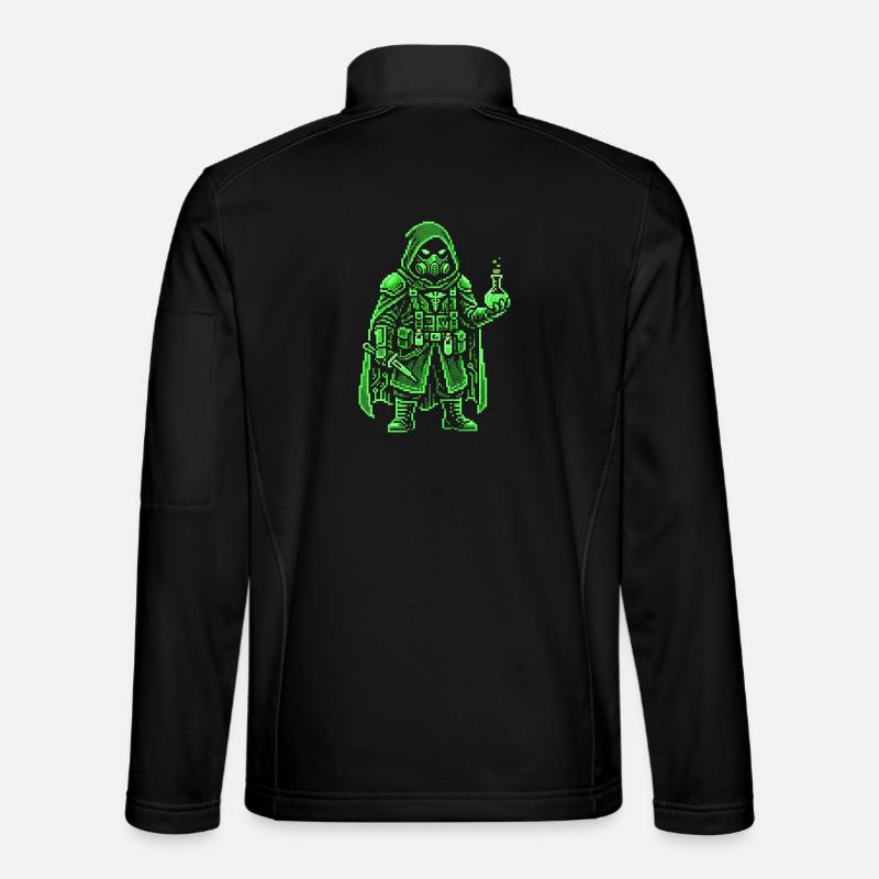 Punk Apothecary Pixel Art Retro Hacker Unisex Softshell Jacket