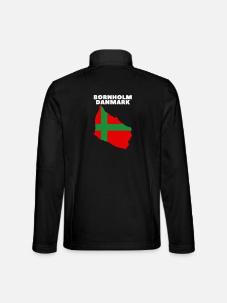 Bornholm Danmark - Unisex Softshelljacke - Schwarz