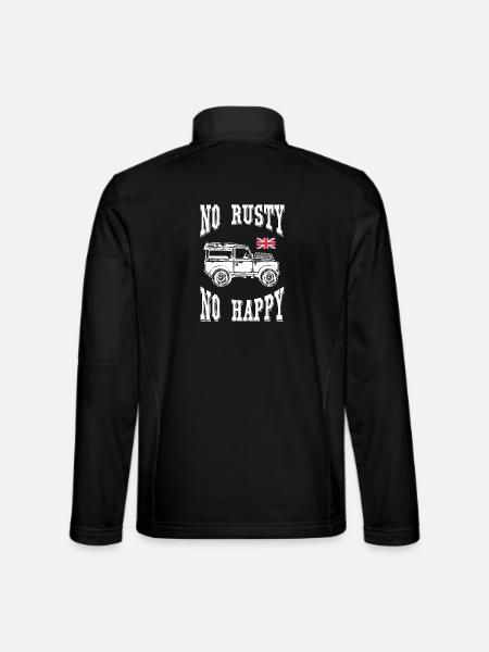 No_Rusty_No_Happy - Veste en tissu softshell Unisexe - noir
