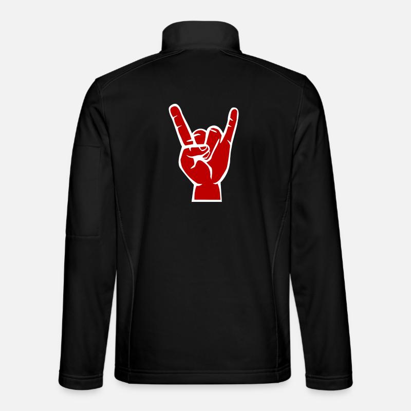 Teufels -Hand, Devil Rock cool metal Symbol Unisex Softshelljacke