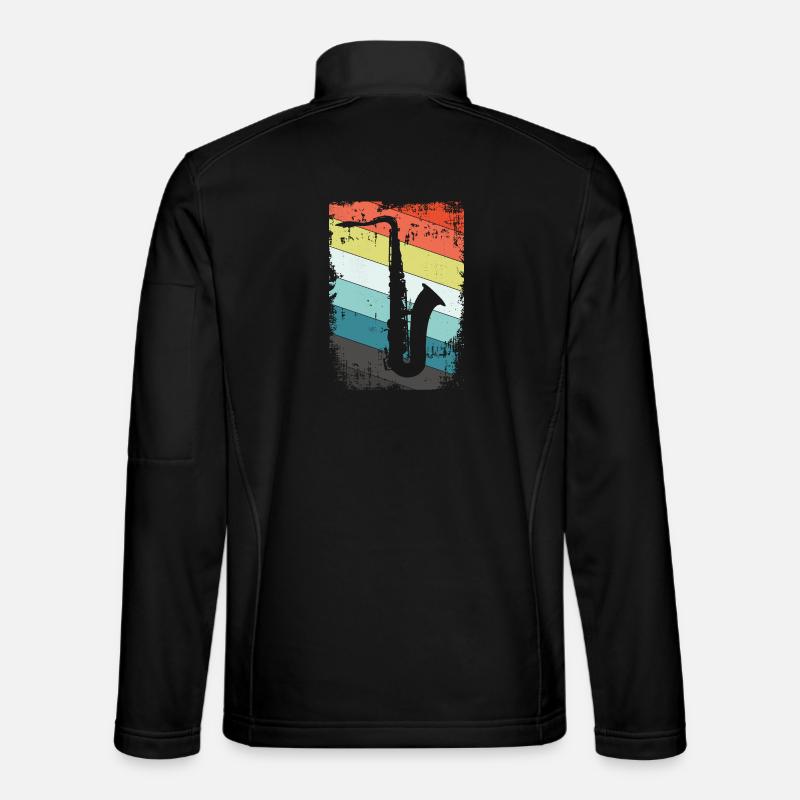 Saxophone saxophone - Veste en tissu softshell Unisexe - noir