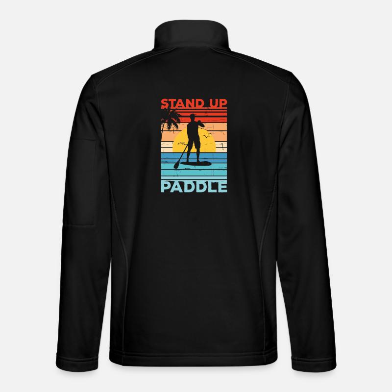 Stand Up Paddle SUP Couché de soleil Cadeau Paddle Veste en tissu softshell Unisexe