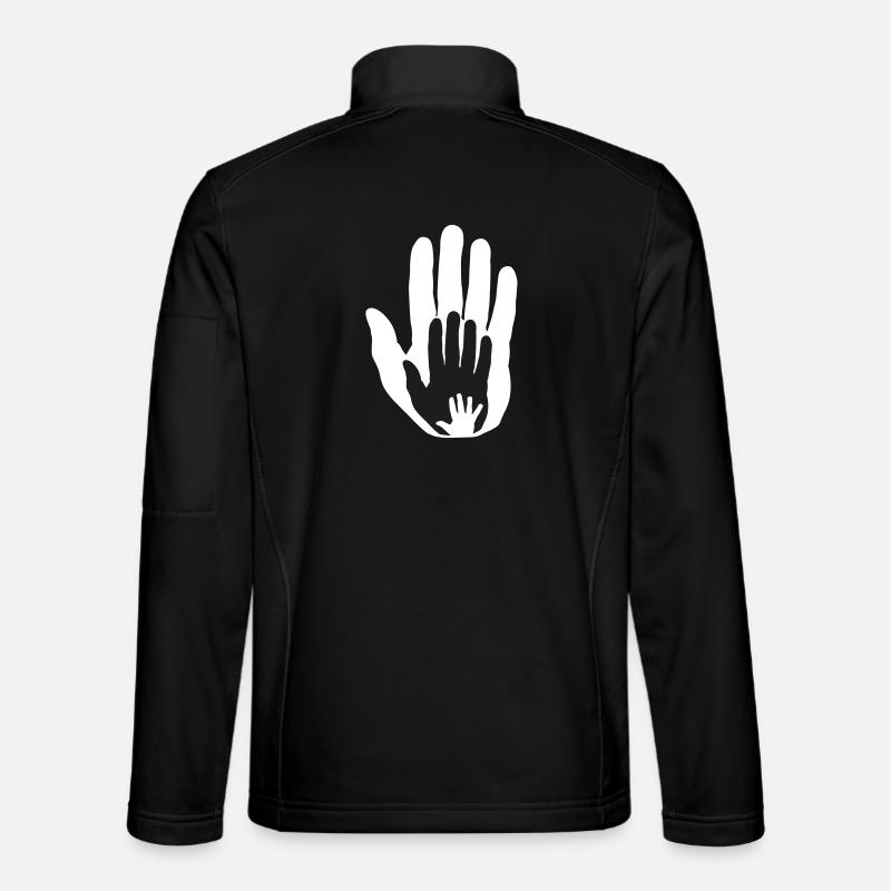 Bébé main dans la main dans la main Veste en tissu softshell Unisexe