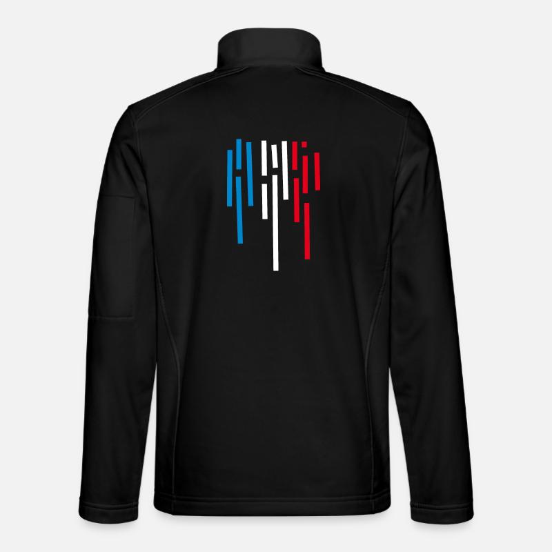 Frankreich Flagge - Unisex Softshelljacke - Schwarz