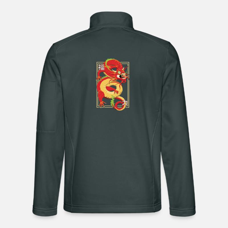 Chinese Dragon Unisex Softshell Jacket
