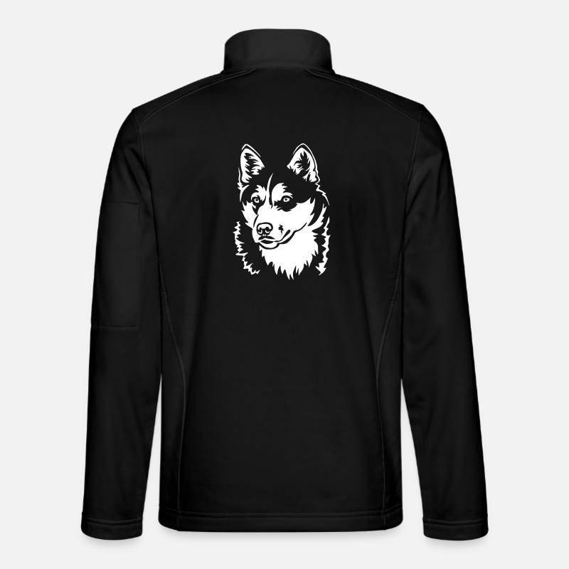 Husky Head "Black Edition" - Unisex Softshell Jacket - black