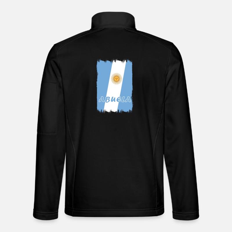 Argentinien Großmutter Design - Unisex Softshelljacke - Schwarz