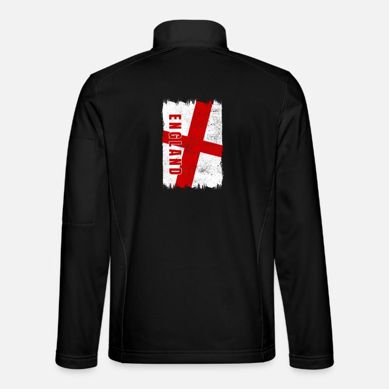 England flag - Unisex Softshell Jacket - black