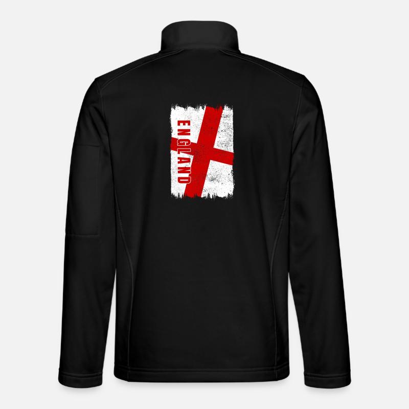 England Flagge - Unisex Softshelljacke - Schwarz