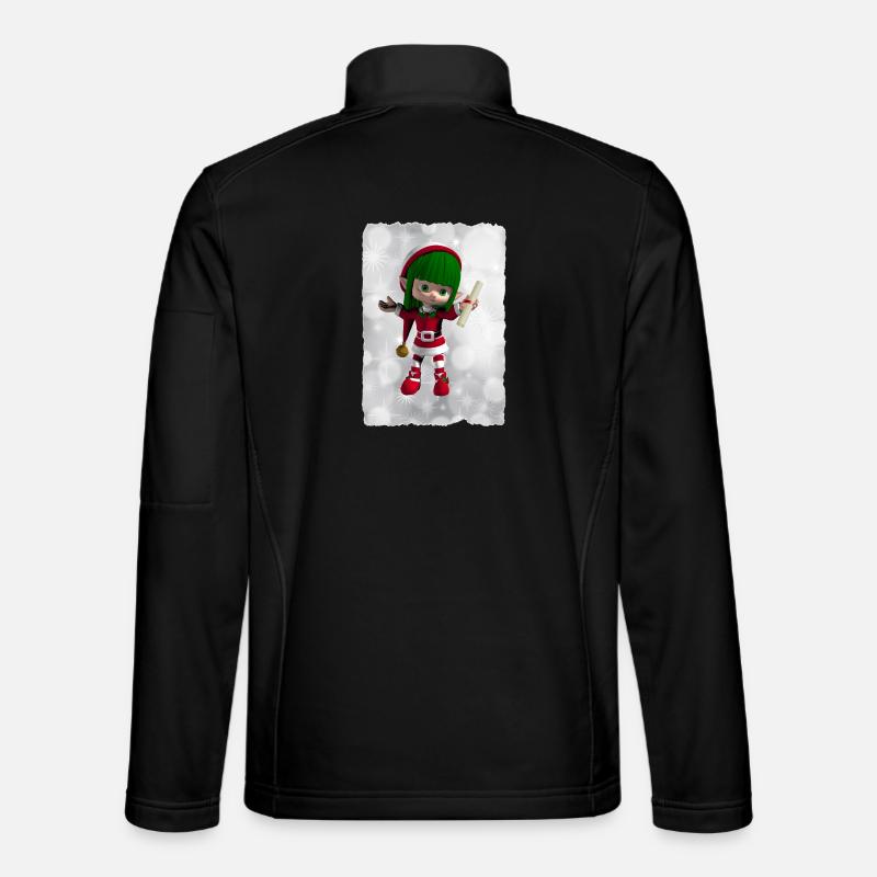Grüner Elf - Unisex Softshelljacke - Schwarz