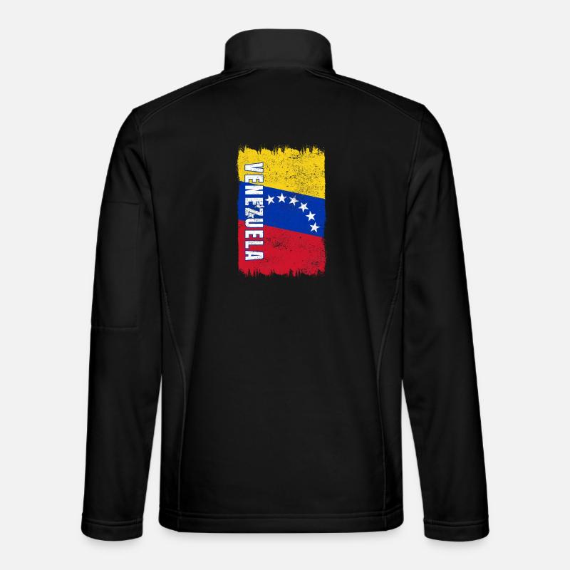 Drapeau du Venezuela Veste en tissu softshell Unisexe