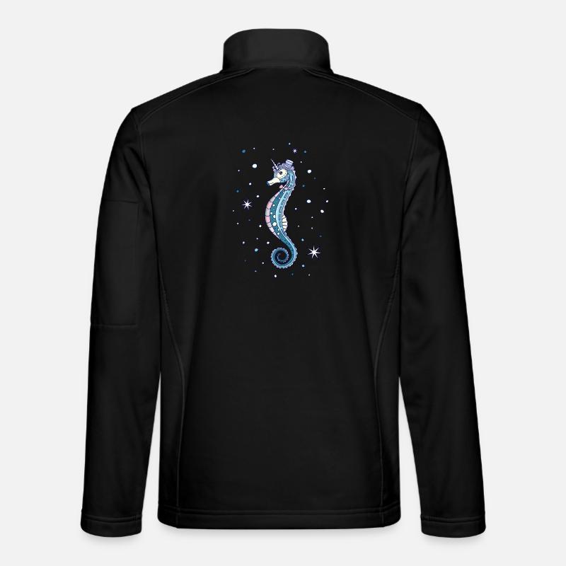 Seepferdchen süßes Motiv Unisex Softshelljacke