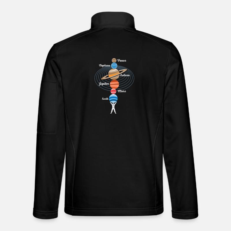 Starker Astronaut - Unisex Softshelljacke - Schwarz