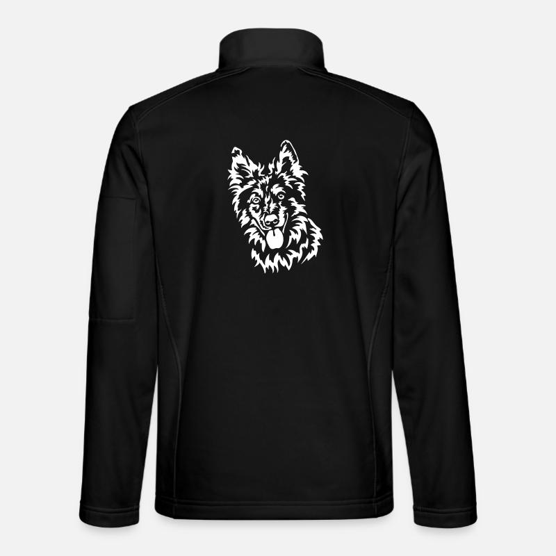 Tête de tigre « Édition Noire » - Veste en tissu softshell Unisexe - noir