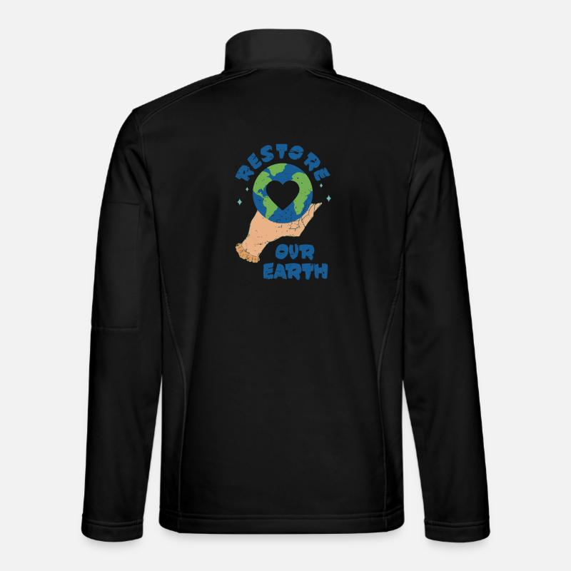 Restoring the Earth - Unisex Softshell Jacket - black