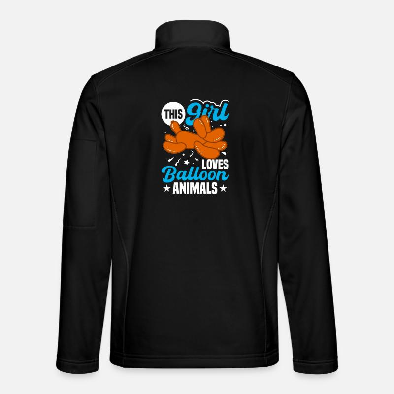 Ballon Twisting Design Unisex Softshelljacke