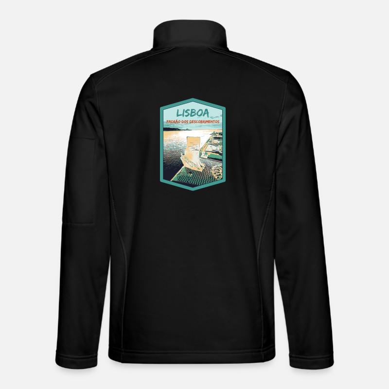 Monument aux Découvertes, Belém, Lisbonne - Veste en tissu softshell Unisexe - noir